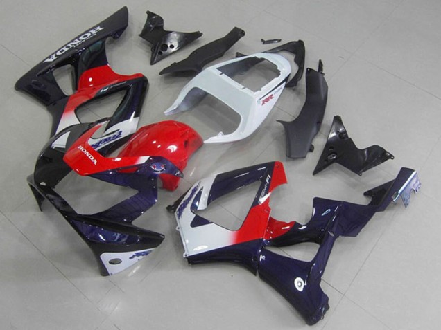 Carenados Moto Honda CBR900RR 929 2000-2001 - Blanco Rojo Azul Oscuro Fábrica