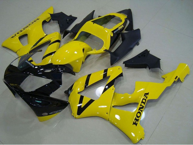 Carenado Moto Honda CBR900RR 929 2000-2001 - Amarillo Negro Brillante Fábrica