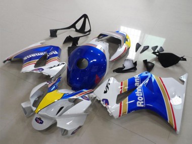 Carenados Moto Honda VFR 800 2002-2013 - Blanco Azul Amarillo Rothmans Fábrica