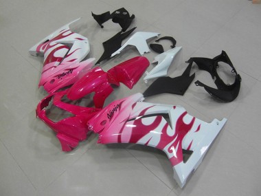 Carenados Moto Kawasaki ZX250R 2008-2012 - Blanco Rosa Llama Fábrica