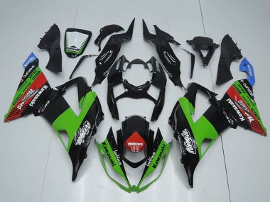 Carenados Moto Kawasaki ZX6R 2013-2018 - Negro Brillante Verde Rojo Azul Motocard Fábrica