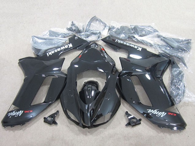 Carenados Moto Kawasaki ZX6R 2007-2008 - Negro Ninja 636 Fábrica