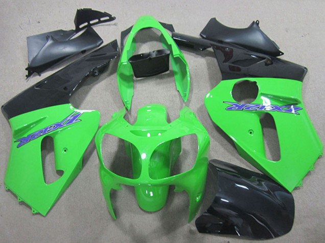 Carenados Moto Kawasaki ZX12R 2000-2001 - Verde Negro Mate Azul Fábrica