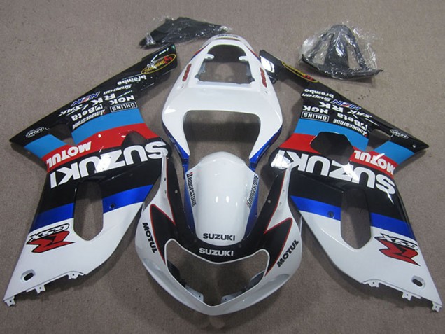 Carenados Moto Suzuki GSXR 600 2001-2003 - Blanco Azul Rojo Negro Motul Fábrica