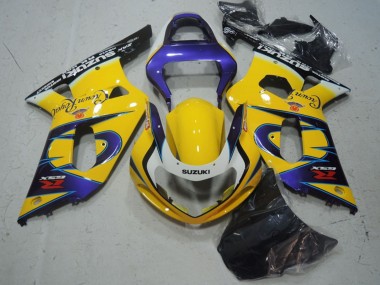 Carenados Moto Suzuki GSXR 600 2001-2003 - Amarillo Púrpura Negro Fábrica