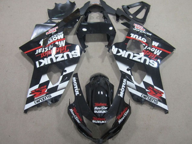 Carenados Moto Suzuki GSXR 600 2004-2005 - Negro Brillante Rojo Blanco Telefonica MoviStar Fábrica