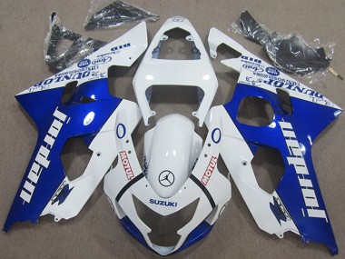 Carenados Moto Suzuki GSXR 600 2004-2005 - Blanco Azul Jordan Motul Fábrica
