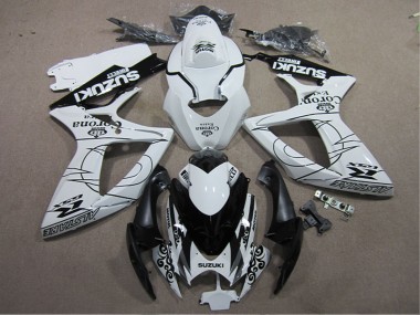 Carenados Moto Suzuki GSXR 600 2006-2007 - Blanco Negro Corona Extra Fábrica