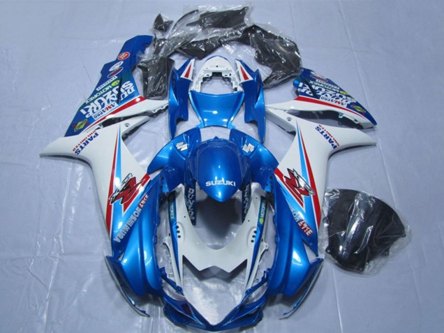 Carenados Moto Suzuki GSXR 600 2011-2024 - Azul Blanco Fábrica