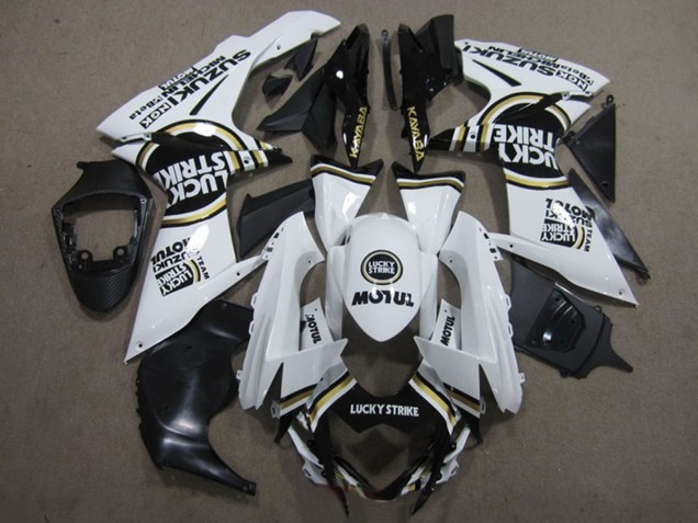 Carenados Moto Suzuki GSXR 600 2011-2024 - Blanco Negro Motul Lucky Strike Fábrica