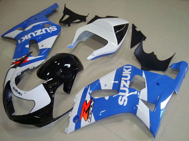 Carenados Moto Suzuki GSXR 750 2001-2003 - Blanco Azul Negro Brillante Fábrica