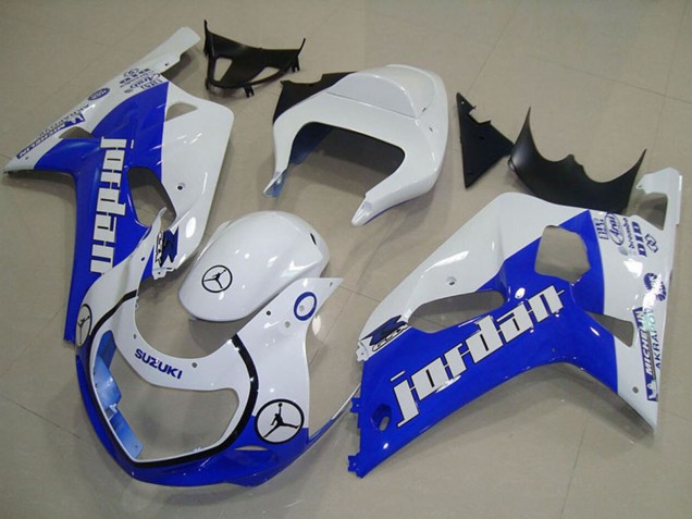Carenados Moto Suzuki GSXR 750 2001-2003 - Blanco Azul Jordan Fábrica