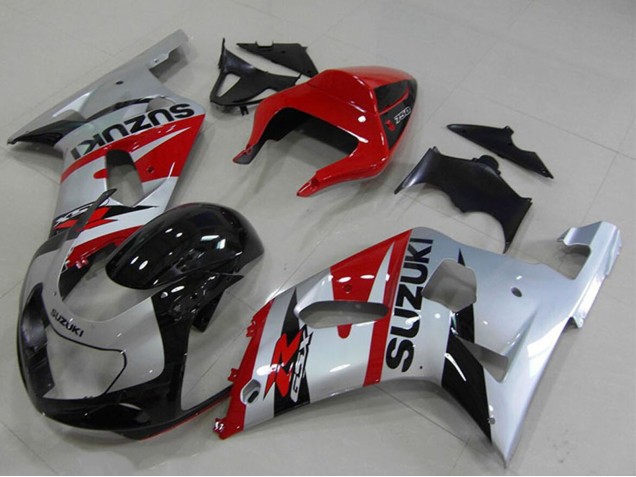 Carenados Moto Suzuki GSXR 750 2001-2003 - Rojo Plata Negro Fábrica