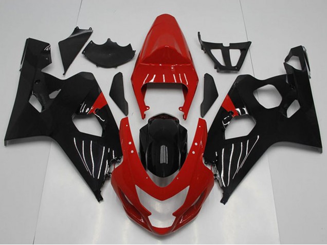 Carenado Moto Suzuki GSXR 750 2004-2005 - Rojo Negro Brillante Fábrica