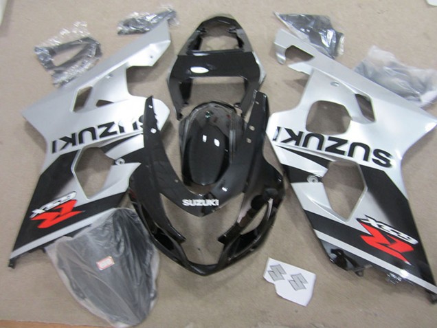 Carenados Moto Suzuki GSXR 750 2004-2005 - Plata Negro Brillante Rojo Fábrica