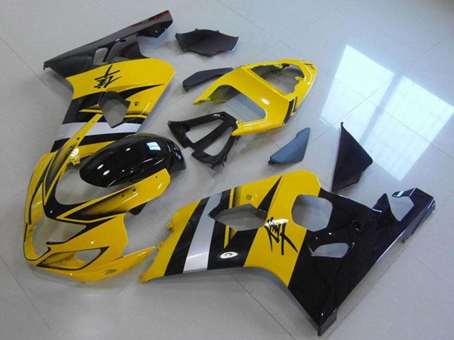 Carenados Moto ABS Suzuki GSXR 750 2004-2005 - Amarillo Plata Negro Fábrica