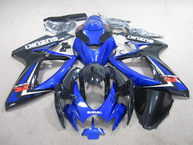 Carenados Moto Suzuki GSXR 750 2006-2007 - Azul Negro Brillante Fábrica
