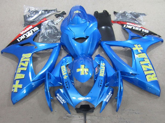 Carenados Moto Suzuki GSXR 750 2006-2007 - Azul Rojo Negro Oro Rizla Fábrica