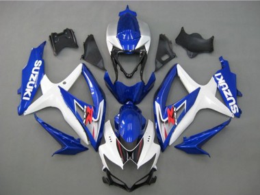 Carenado Moto Suzuki GSXR 750 2008-2010 - Blanco Plata Azul Negro Fábrica