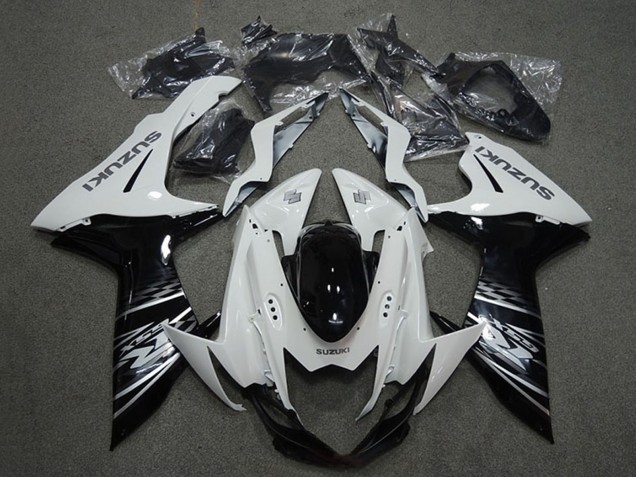 Carenados Moto Suzuki GSXR 750 2011-2024 - Blanco Negro Fábrica