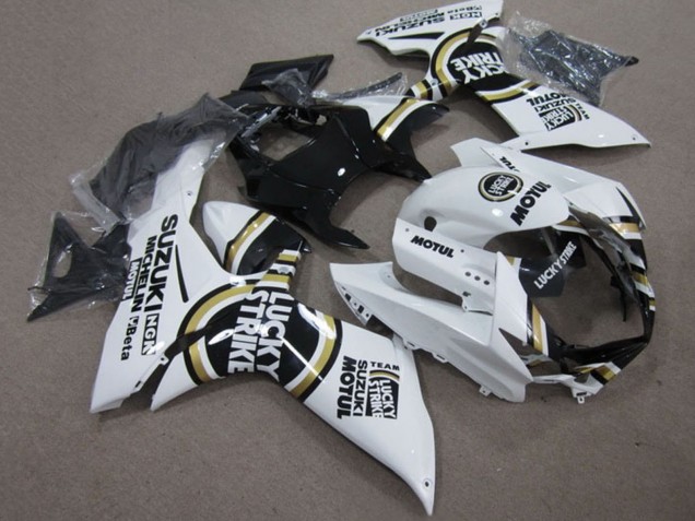 Carenados Moto Suzuki GSXR 750 2011-2024 - Blanco Lucky Strike Negro Motul Fábrica
