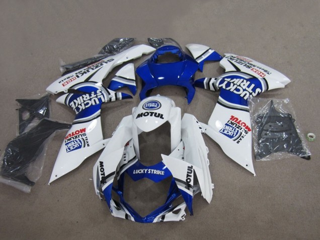 Carenados Moto Suzuki GSXR 750 2011-2024 - Blanco Lucky Strike Motul Fábrica