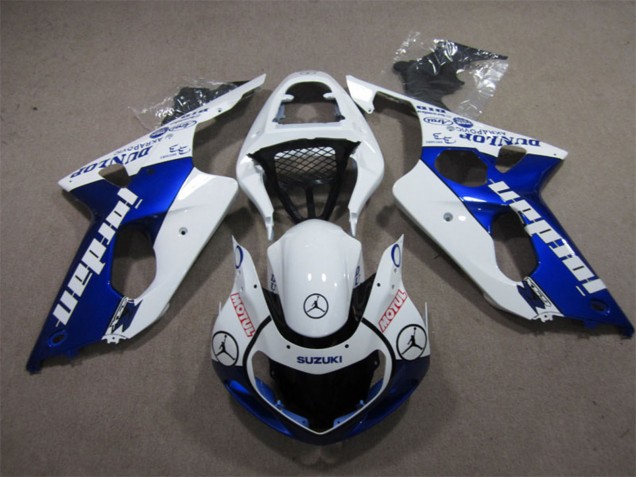 Carenados Moto Suzuki GSXR 1000 2000-2002 - Blanco Azul Jordan Motul Fábrica