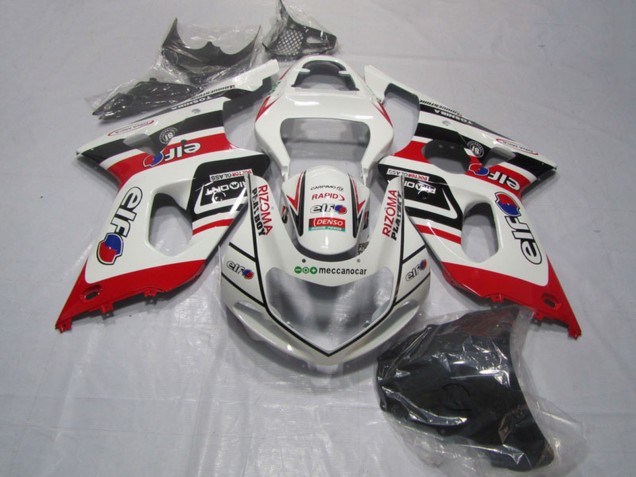 Carenados Moto Suzuki GSXR 1000 2000-2002 - Blanco Rojo Negro Rizoma Playboy Fábrica