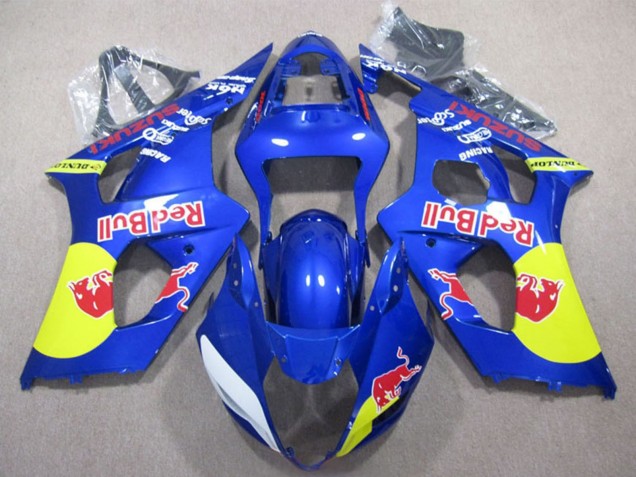 Carenados Moto Suzuki GSXR 1000 2003-2004 - Azul Amarillo Rojo Bull Fábrica