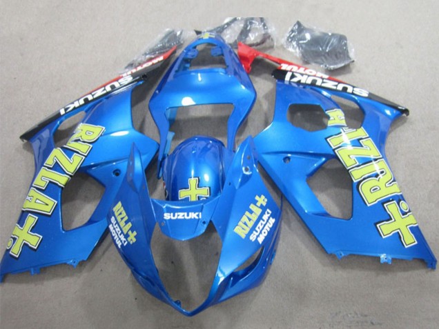 Carenados Moto Suzuki GSXR 1000 2003-2004 - Azul Amarillo Negro Rizla Fábrica