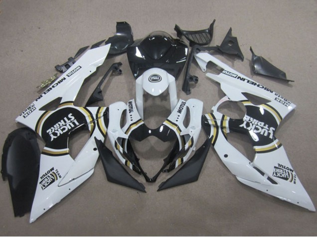 Carenados Moto Suzuki GSXR 1000 2005-2006 - Blanco Negro Lucky Strike Motul Fábrica