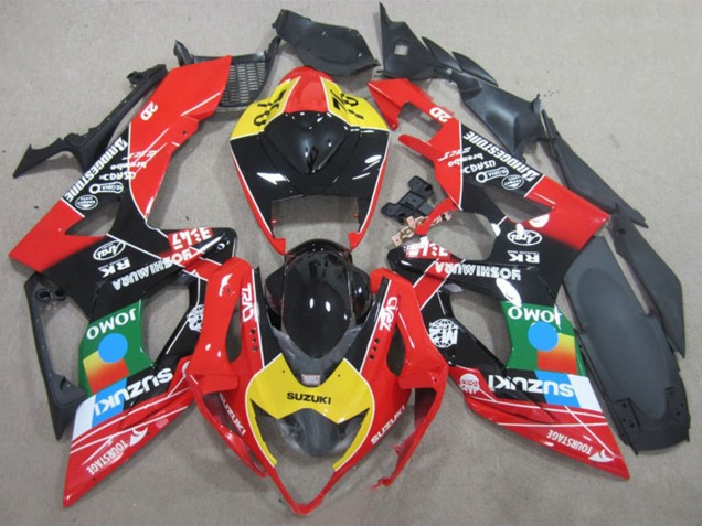 Carenados Moto Suzuki GSXR 1000 2005-2006 - Negro Rojo Amarillo Azul JOMO Fábrica