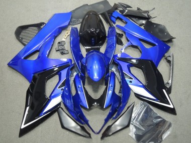 Carenados Moto Suzuki GSXR 1000 2005-2006 - Azul Blanco Plata Negro Fábrica