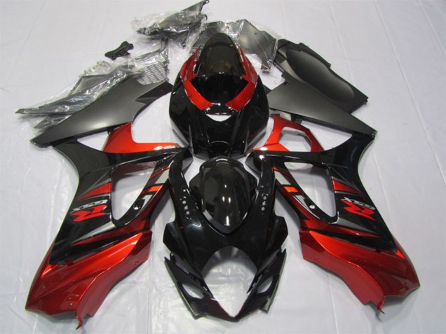 Kits Carenado Moto Suzuki GSXR 1000 2007-2008 - Rojo Negro Brillante Fábrica