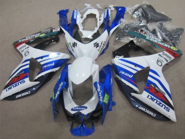 Carenados Moto Suzuki GSXR 1000 2009-2016 - Blanco Azul Rojo Samsung Fábrica