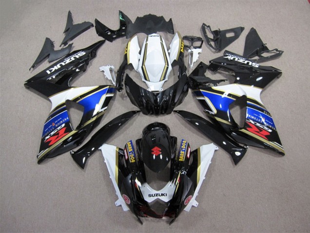 Carenado Moto Suzuki GSXR 1000 2009-2016 - Blanco Azul Negro Dark Dog Fábrica