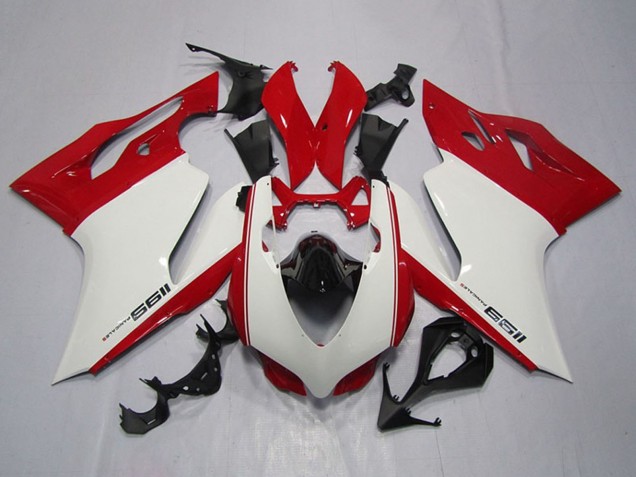 Carenados Moto Ducati 1199 2011-2014 - Blanco Rojo Negro Fábrica