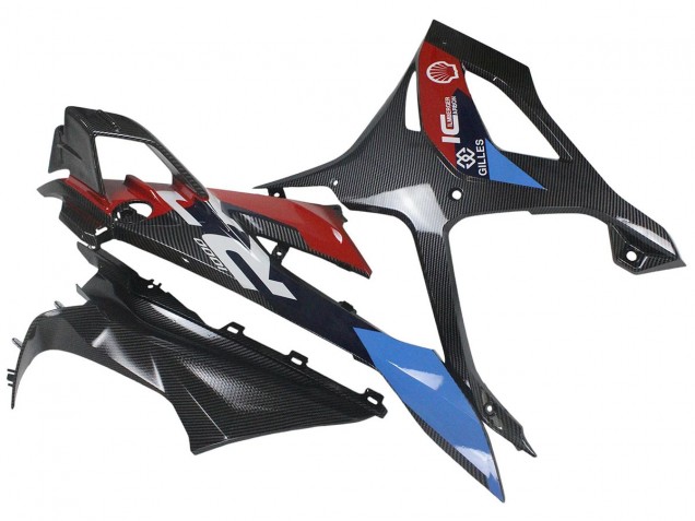 Carenados Moto BMW S1000RR 2023-2024 - Azul Rojo FibraCarbono Fábrica