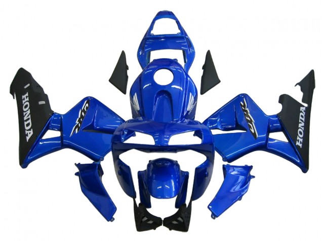 Carenado Moto Honda CBR600RR 2003-2004 - Azul Negro Mate Fábrica
