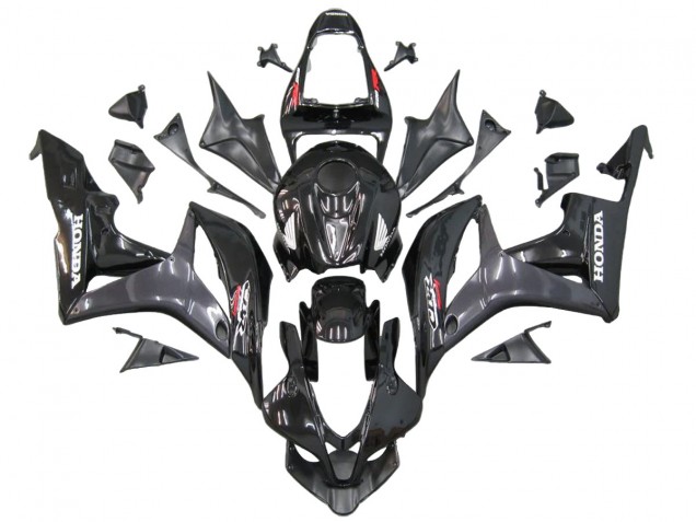 Carenados Moto Honda CBR600RR 2007-2008 - Gris Negro Brillante Calcomanías Fábrica