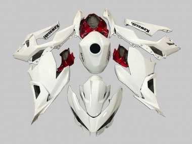 Carenados Moto Kawasaki EX400 2018-2024 - Blanco Rojo Negro Fábrica