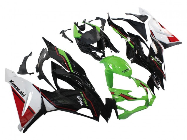 Carenados Moto Kawasaki ZX6R 2019-2022 - Verde Negro Brillante Blanco Rojo Fábrica