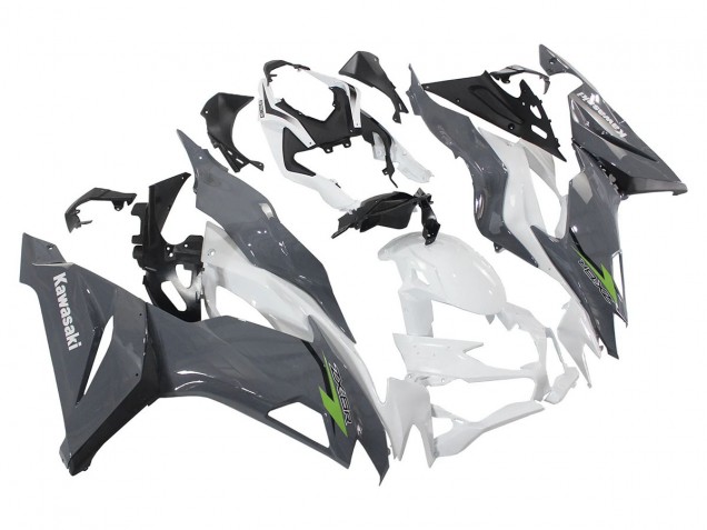 Carenados Moto Kawasaki ZX6R 2019-2022 - Blanco Gris Verde Fábrica