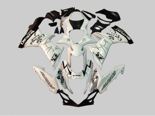 Carenados Moto Suzuki GSXR 600/750 2011-2024 - Blanco Negro Alstare Corona Extra Motul Fábrica
