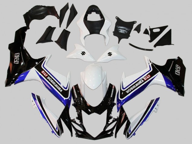Carenados Moto Suzuki GSXR 600/750 2011-2024 - Blanco Azul Negro Alstare Fábrica