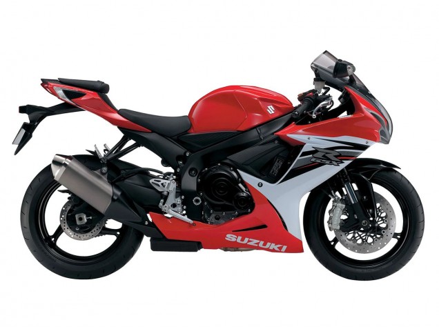 Carenados Moto Suzuki GSXR 600/750 2011-2024 - Rojo Blanco Negro Fábrica