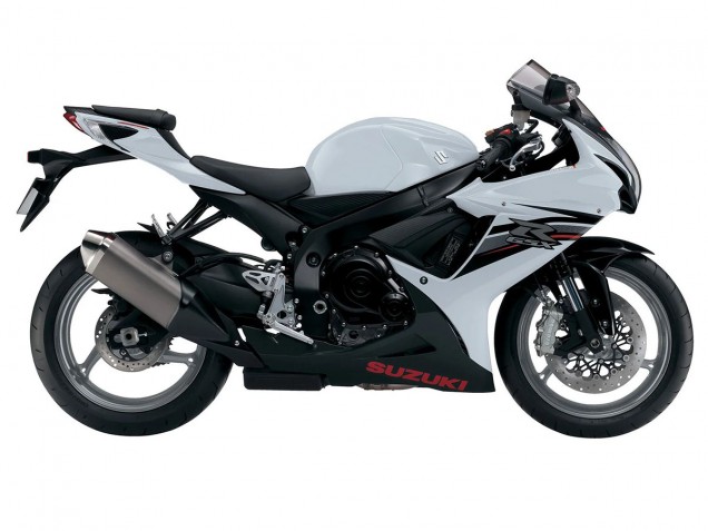 Carenados Moto Suzuki GSXR 600/750 2011-2024 - Blanco Negro Fábrica
