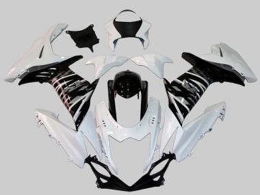 Carenado Moto Suzuki GSXR 600/750 2011-2024 - Blanco Negro Brillante Fábrica