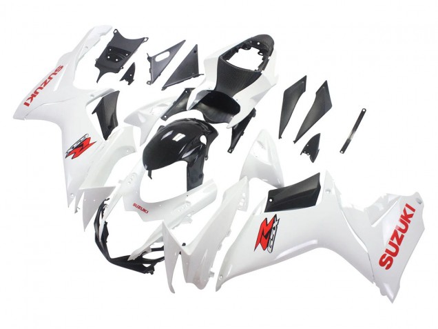 Carenados Moto Suzuki GSXR 600/750 2011-2024 - Blanco Negro Brillante Rojo Calcomanía Fábrica