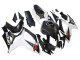 Carenados Moto Suzuki GSXR 600/750 2006-2007 - Negro Blanco FibraCarbono Estilo Fábrica
